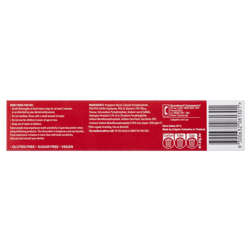 Colgate Optic White Stain Fighter Whitening Toothpaste Sparkling White 140g