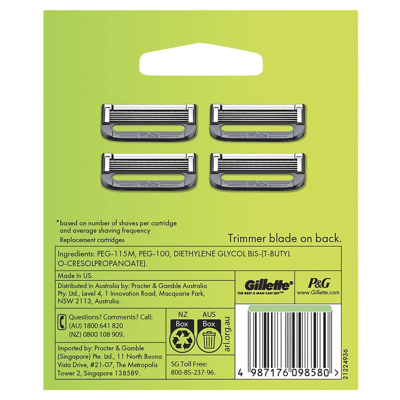 Gillette Labs Razor Blade Refills 4 Pack