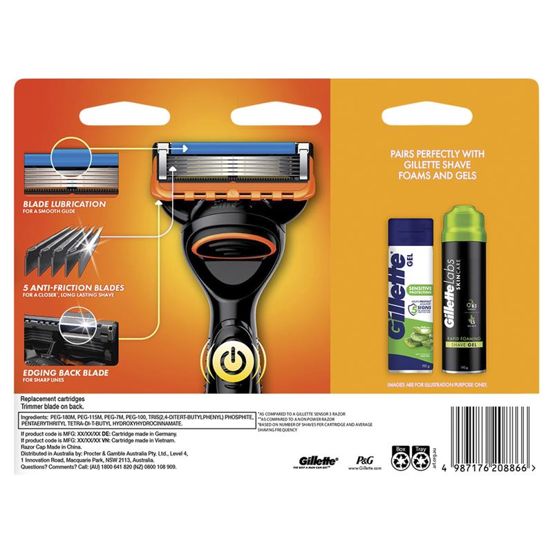 Gillette Fusion5 Power Razor Blade Refills 12 Pack