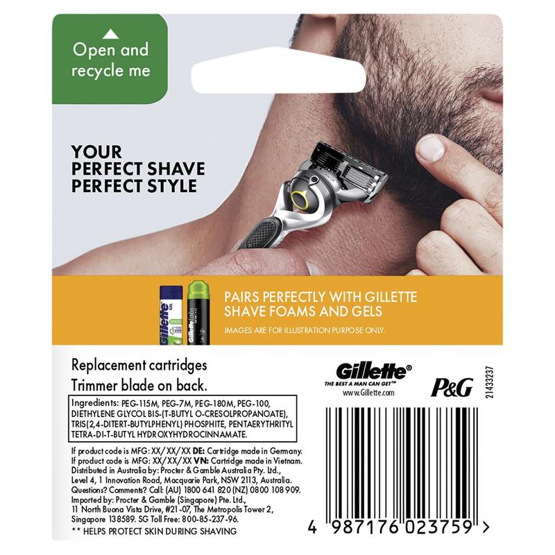 Gillette Fusion5 ProShield Razor Blade Refills 8 Pack
