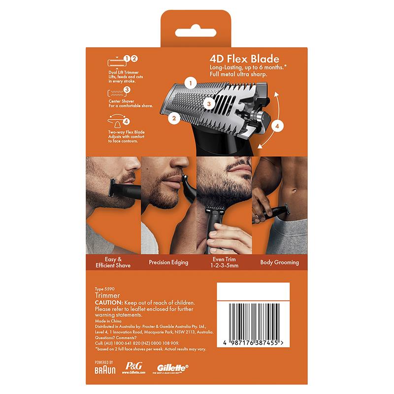 Gillette Fusion1 Style Easy Face and Body Trimmer