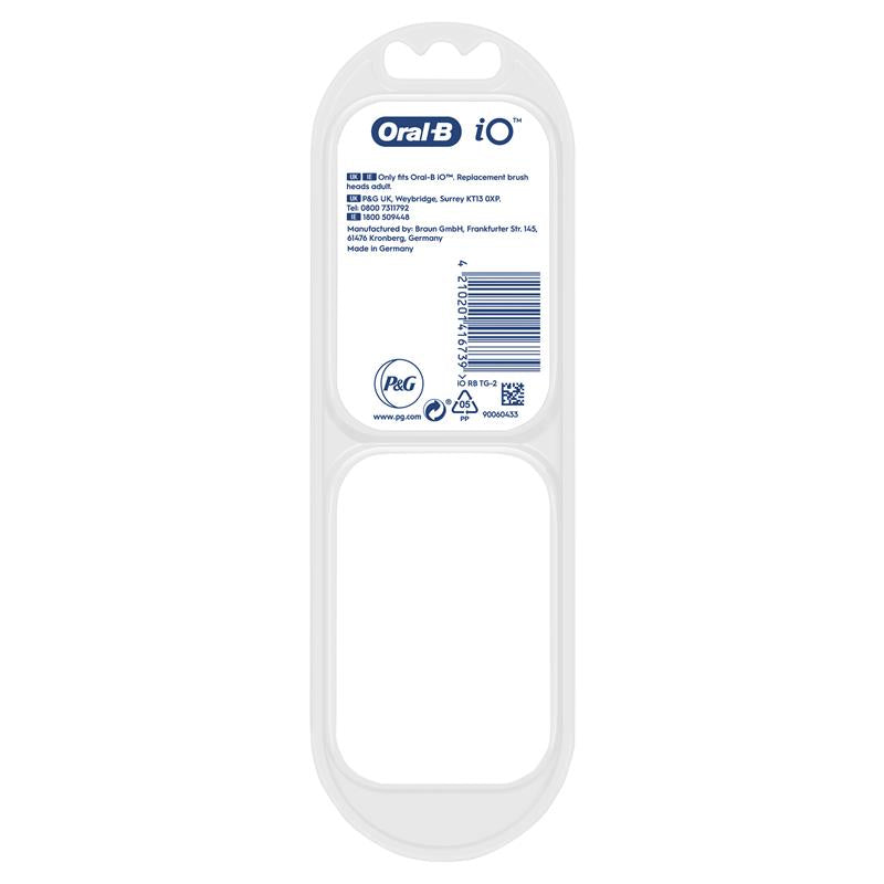 Oral-B iO Specialised Clean Replacement Brush Heads White 2 Pack