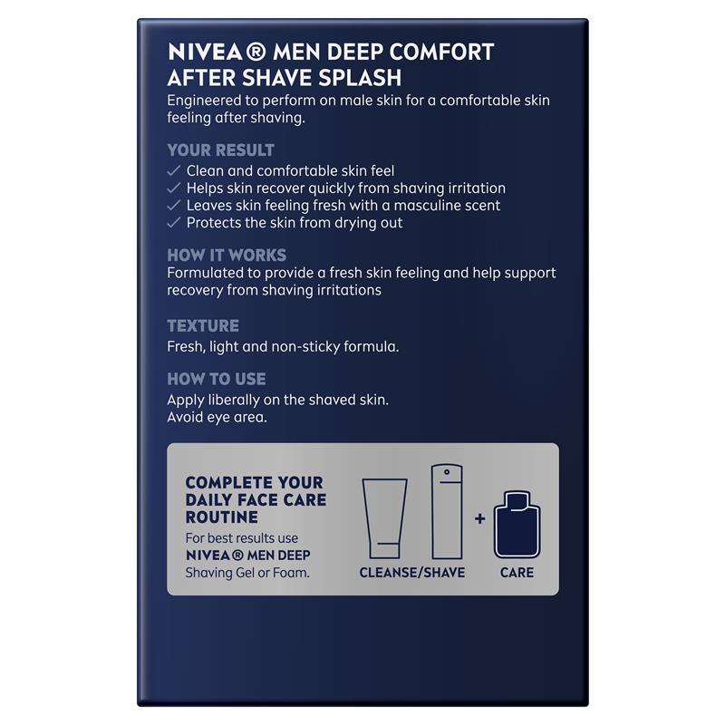 NIVEA Men Deep After Shave Splash 100ml