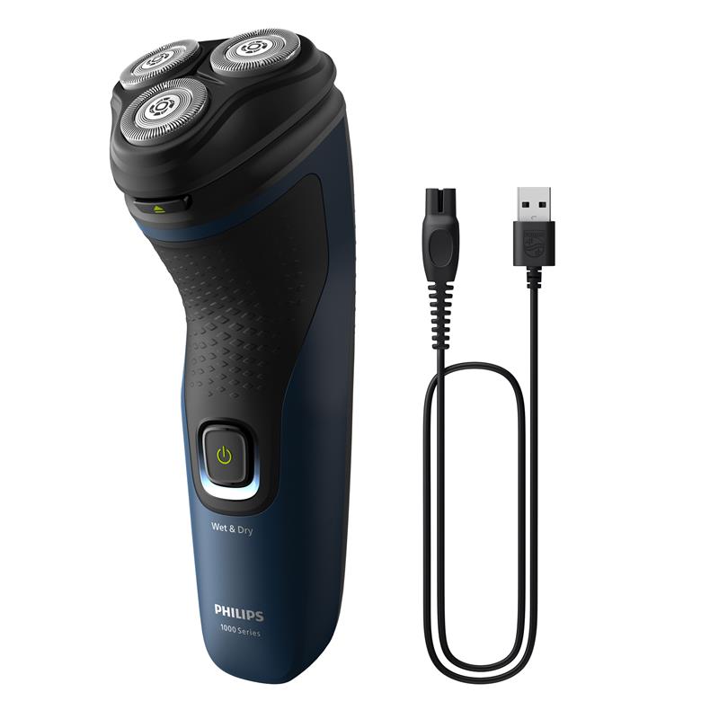 Philips Shaver Series 1000 Wet and Dry with 3D Floating Heads