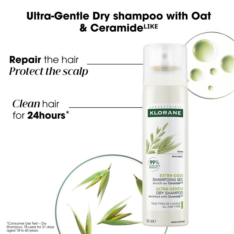 Klorane Oat & Ceramide Dry Shampoo 150ml