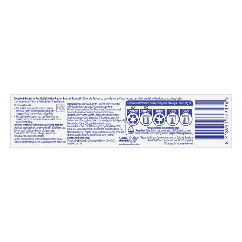 Colgate Sensitive Pro-Relief Active Repair Toothpaste 110g