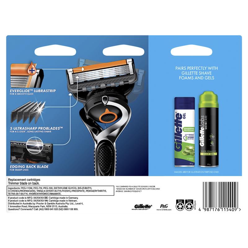 Gillette Fusion5 ProGlide Razor Blade Refills 15 Pack