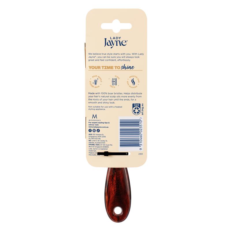 Lady Jayne 100% Boar Bristle Pad Brush Purse Size