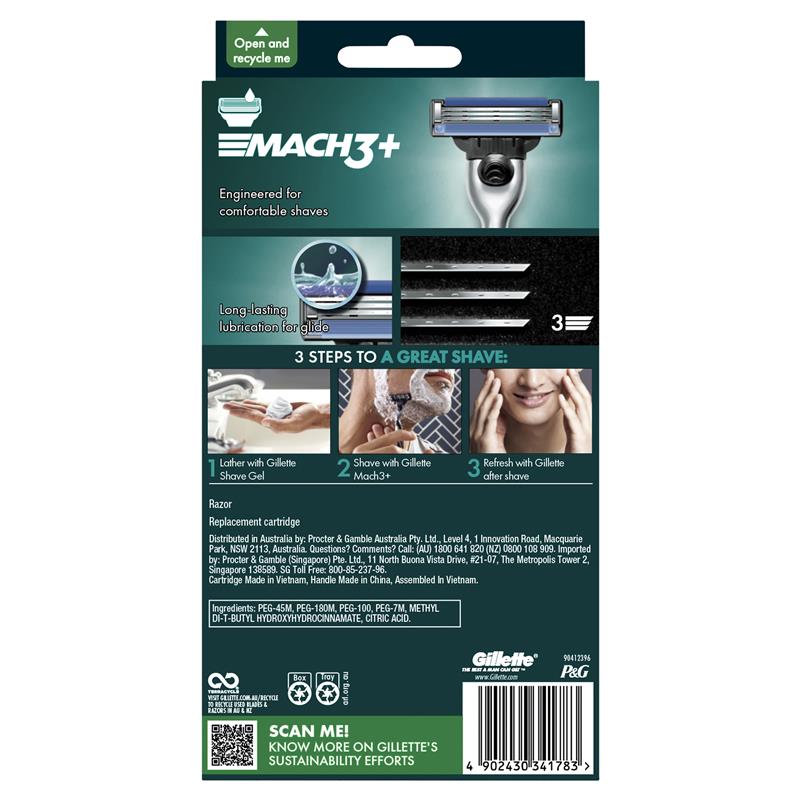 Gillette Mach3 Razor with 2 Blades