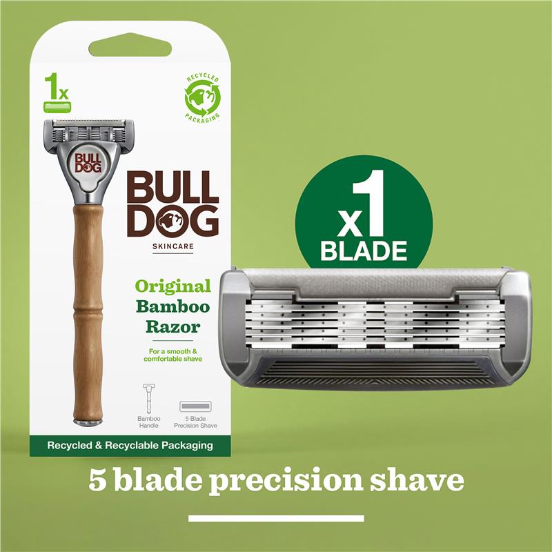 Bulldog Original Bamboo Razor with 1 Refill