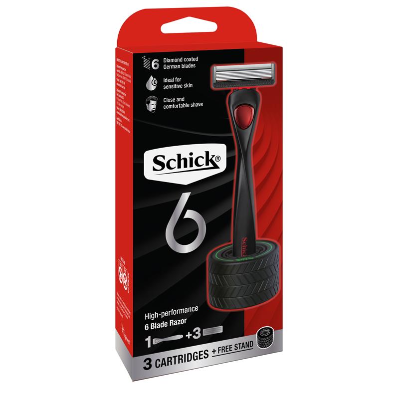 Schick Hydro 6 Razor Kit with 3 Blade Refills