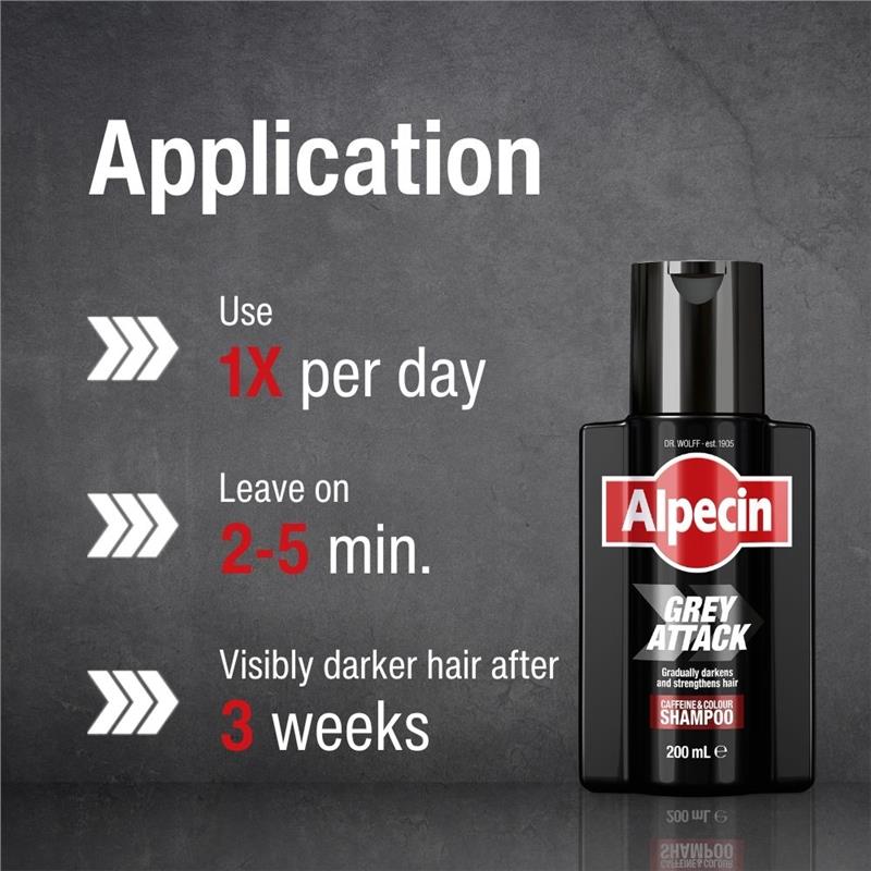 Alpecin Grey Attack Caffeine and Colour Shampoo 200ml