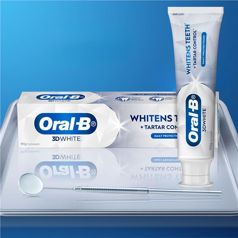 Oral-B 3D White Toothpaste 190g Twin Value Pack