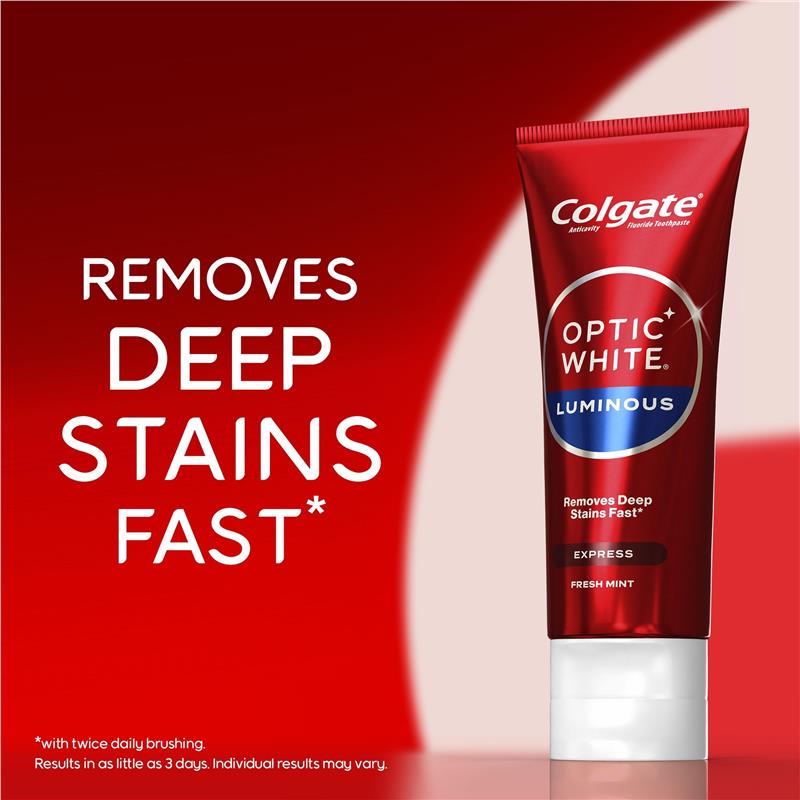 Colgate Optic White Luminous Express Whitening Toothpaste 125g