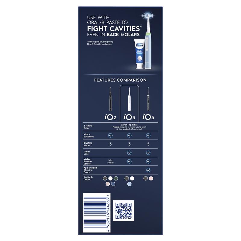 Oral-B iO 3 Series Electric Toothbrush Clean and Gum Protect Ice Blue