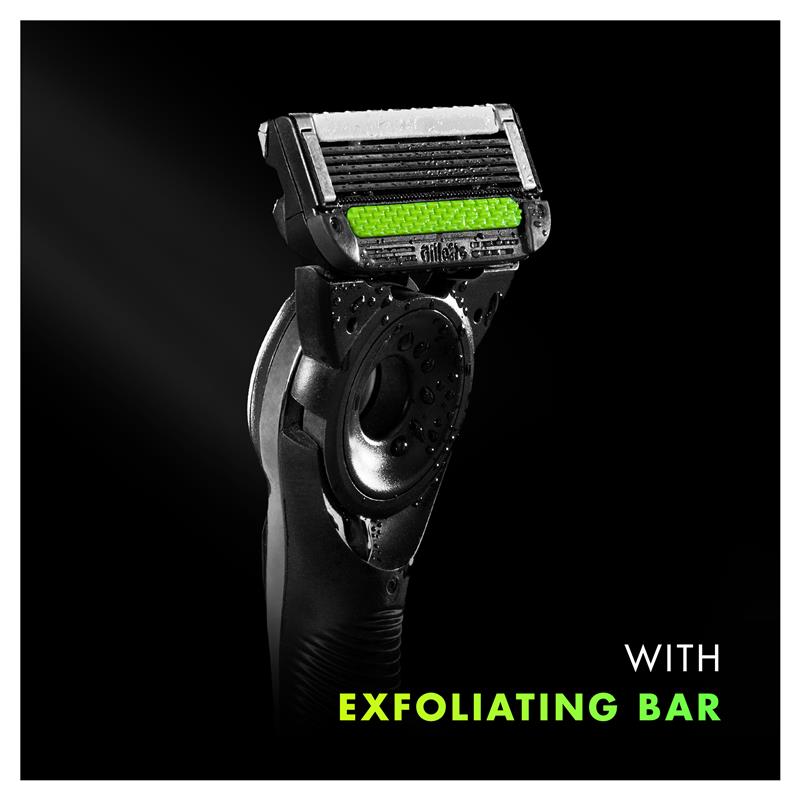 Gillette Labs Exfoliating Razor with Magnetic Stand and 4 Blade Refills