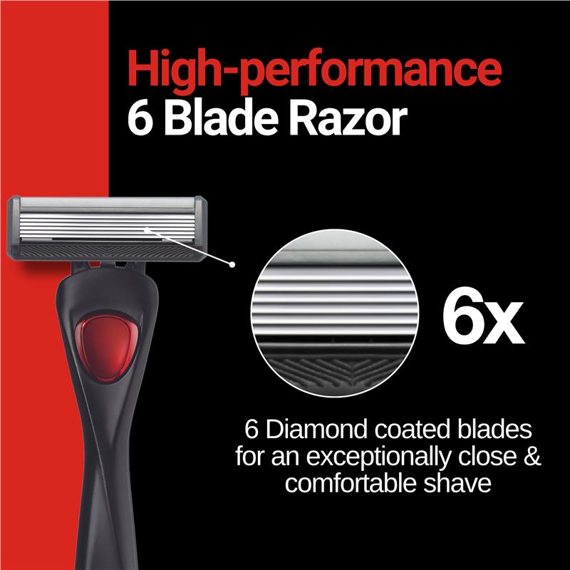 Schick Hydro 6 Razor Blade Refills 4 Pack