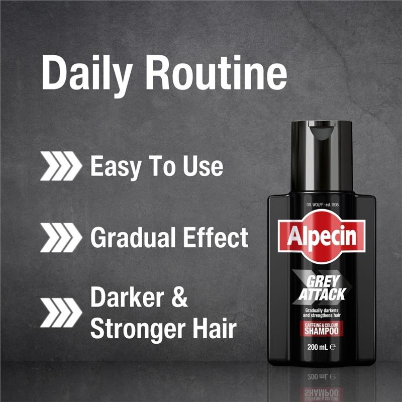 Alpecin Grey Attack Caffeine and Colour Shampoo 200ml
