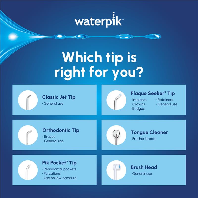 Waterpik Classic Jet Tips 2 Pack