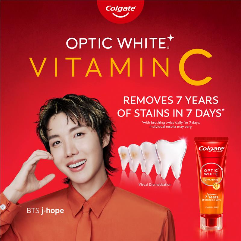 Colgate Optic White Vitamin C Whitening Toothpaste 100g