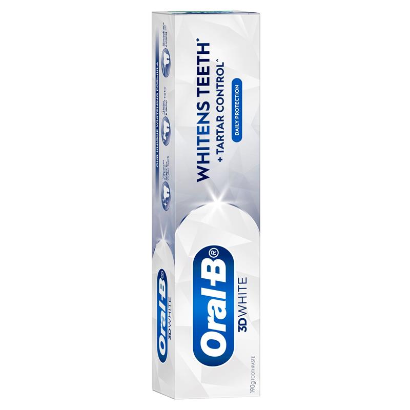 Oral-B 3D White Toothpaste 190g Twin Value Pack