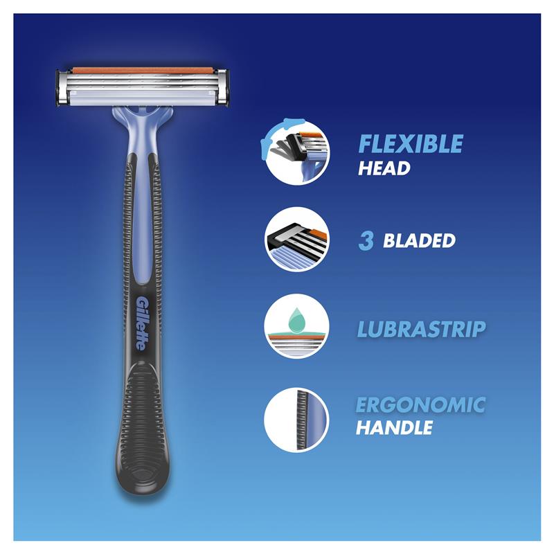 Gillette Blue3 Disposable Razors 10 Pack