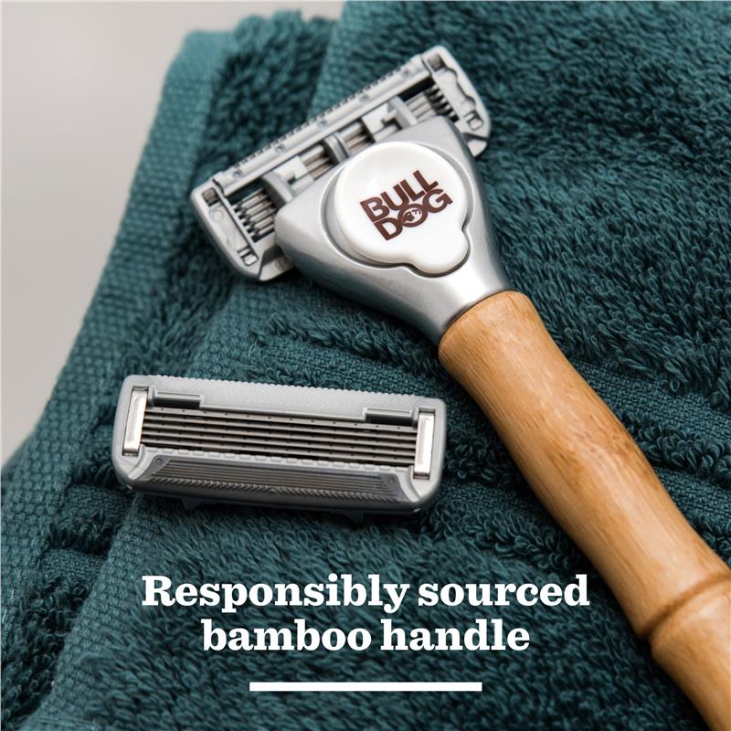 Bulldog Original Bamboo Razor with 1 Refill