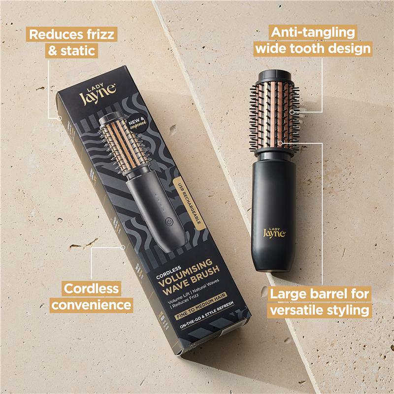Lady Jayne Rechargeable Cordless Volumising Wave Brush