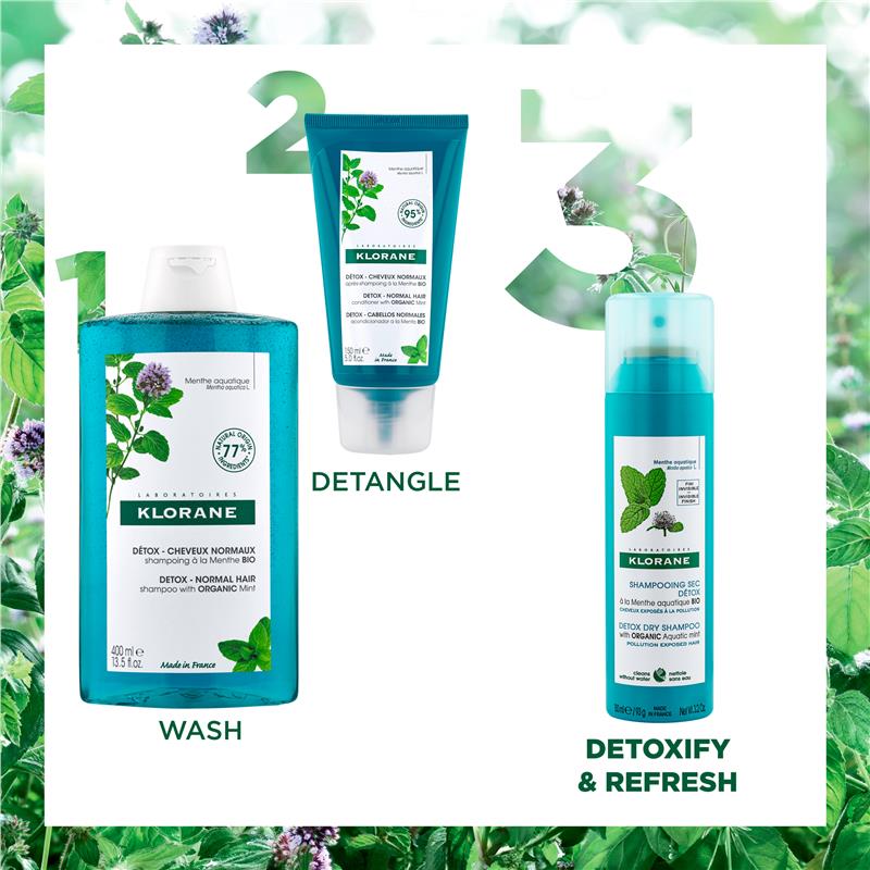 Klorane Aquatic Mint Detox Dry Shampoo 150ml