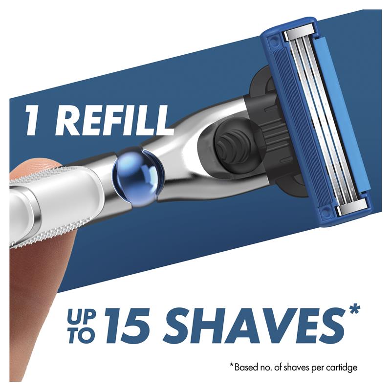 Gillette Mach3 Turbo 3D Razor with 2 Blades