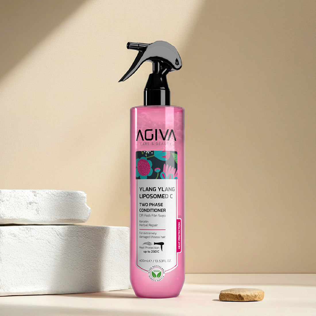 Agiva Ylang Ylang Liposomed C Two Phase Conditioner 400ml (Pink)
