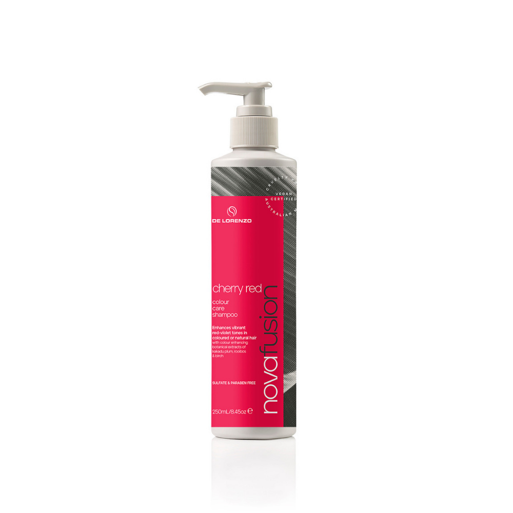 De Lorenzo NovaFusion Cherry Red Colour Care Shampoo - 250mL