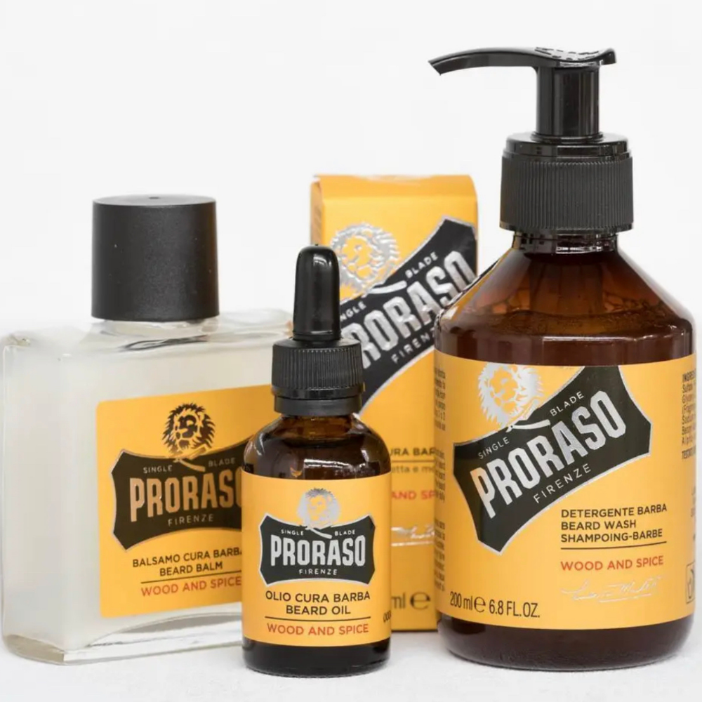 Proraso Beard Gift Set Christmas Gift Pack - Wood & Spice