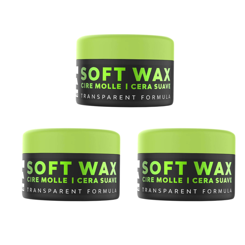 3x Elegance Hair Styling Matte Soft Wax – 100ml Green