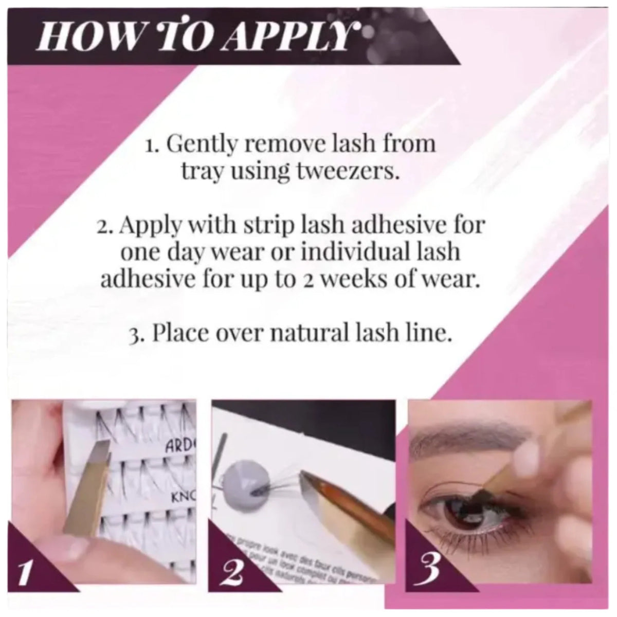 Ardell Medium-Black 56 Knot-Free Individual Lashes