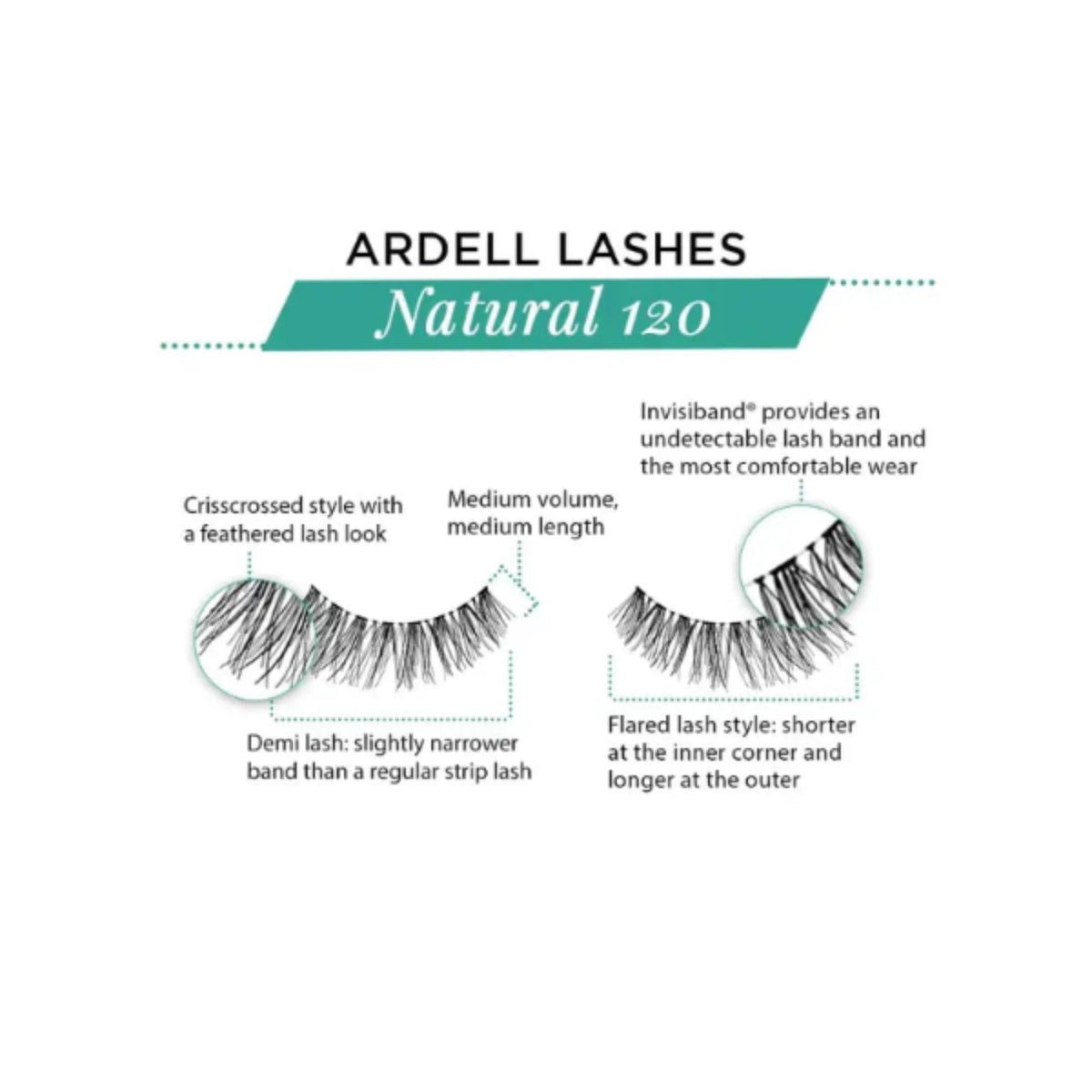 Ardell Natural Lashes 120 - Black