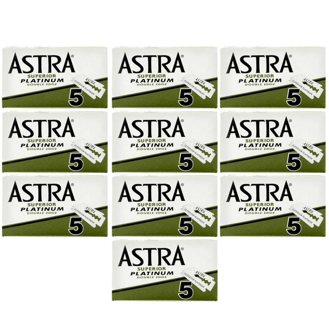 50 Astra Superior Platinum Double Edge Razor Blades