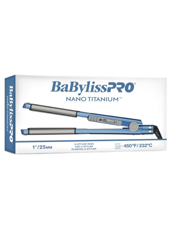 BaBylissPRO Nano Titanium U-Styler 1" Hair Iron #BNT4081UC