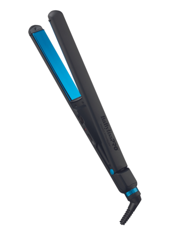 BaBylissPRO Nano Titanium Black & Blue 1" Ultra Thin Flat Iron #BNTMB4072TUC