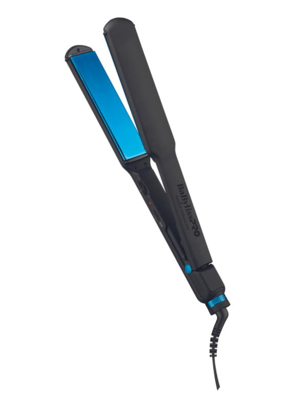 BaBylissPRO Nano Titanium Black & Blue 1 1/2" Ultra Thin Flat Iron #BNTMB4073TUC