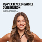 BaBylissPRO Limited Edition Iced Blue Nano Titanium Extended-Barrel Curling Iron #BNTW125XLLB