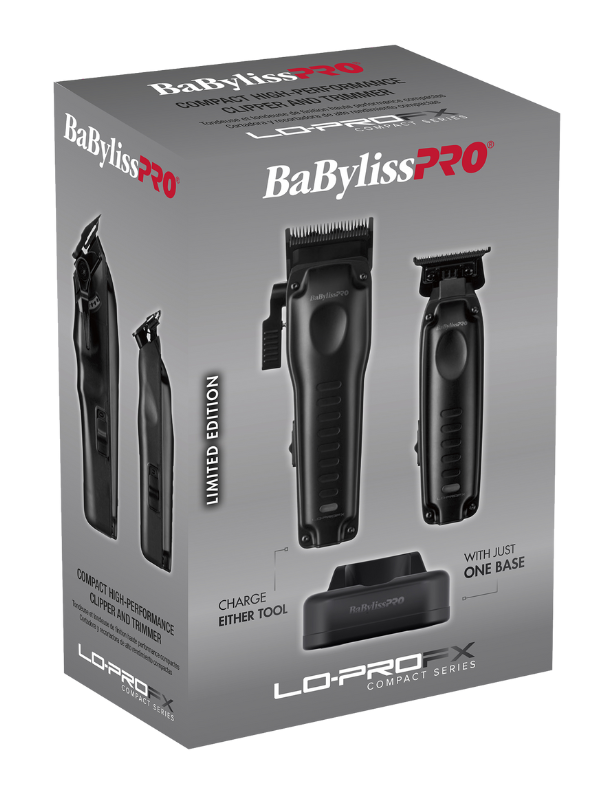 BaBylissPRO LO-PROFX Compact Series Clipper & Trimmer Prepack #FX8272PKMB
