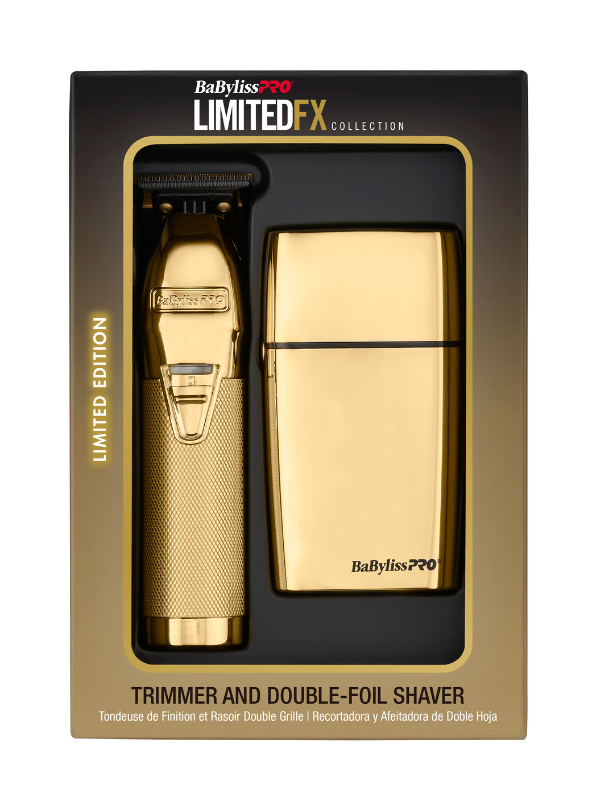 BaBylissPRO LimitedFX Gold Trimmer and Double Foil Shaver #FXDUOFS2TG