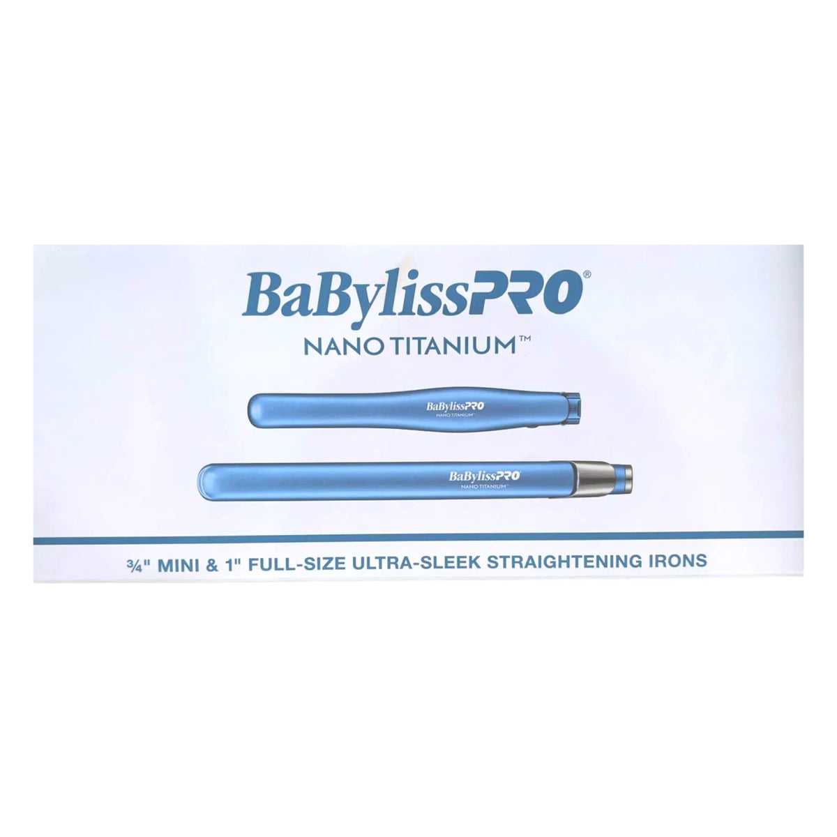 BaBylissPRO Nano Titanium 3/4" & 1" Flat Iron Set #BNTPP93