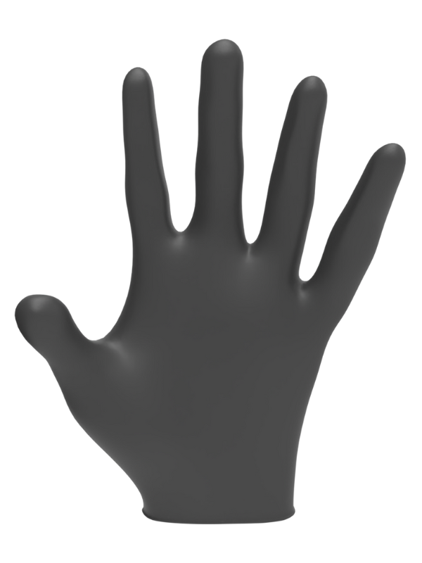 L3VEL3 Professional Nitrile Gloves Black 100 Pack