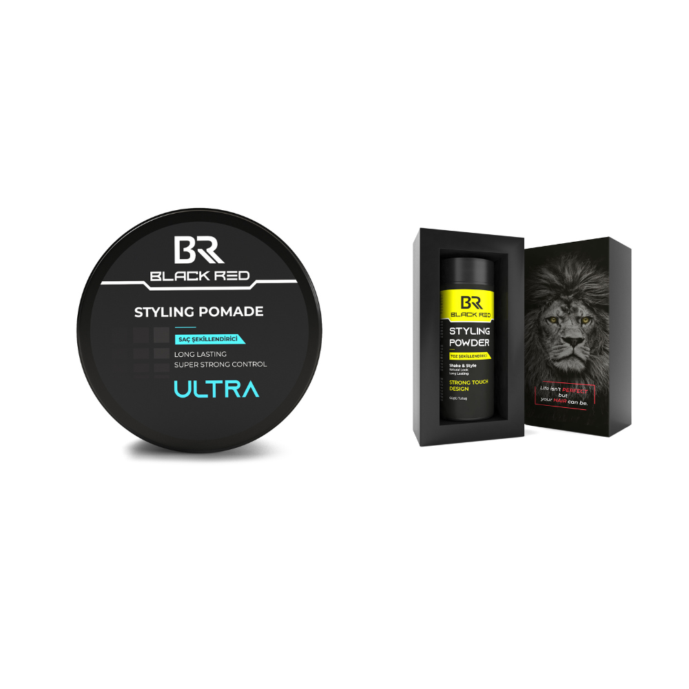 Black Red Ultra Strong Styling Pack