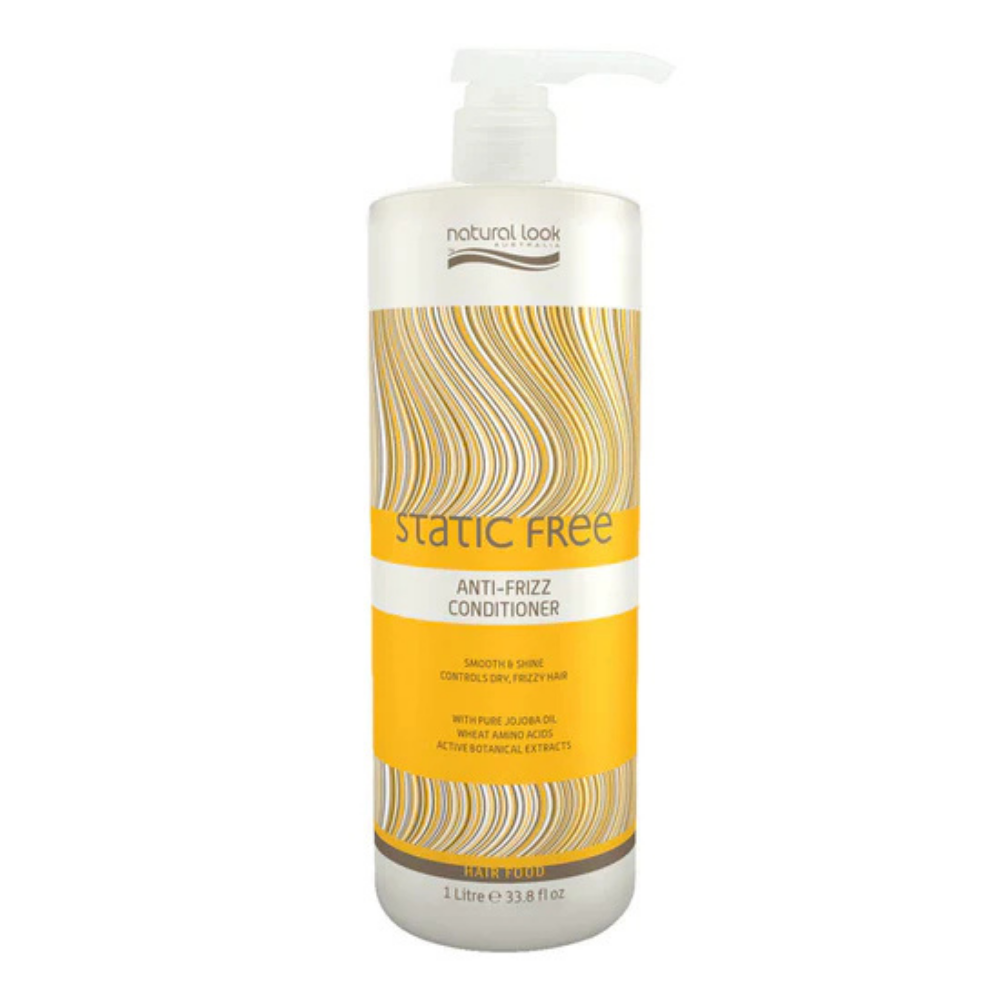 Natural Look Static Free Anti-Frizz Shampoo&Conditioner&Reconstructive Mask 1L&Smooth Operator 500 ML&Argan Oil Hair Treatment 120ML&Shine Serum 50ML