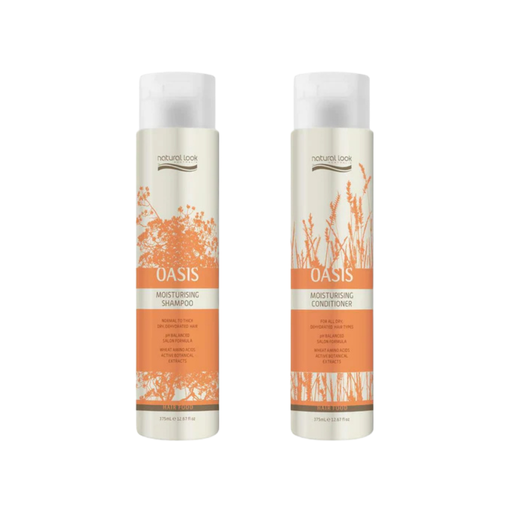 Natural Look Oasis Moisturising Shampoo&Conditioner 375ML&PH Hair Moisturising Cream 200 ML