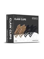 Styletek Claw Clips - Matte Finish 4 Pack # STCLAW-BRWBLK-4PK
