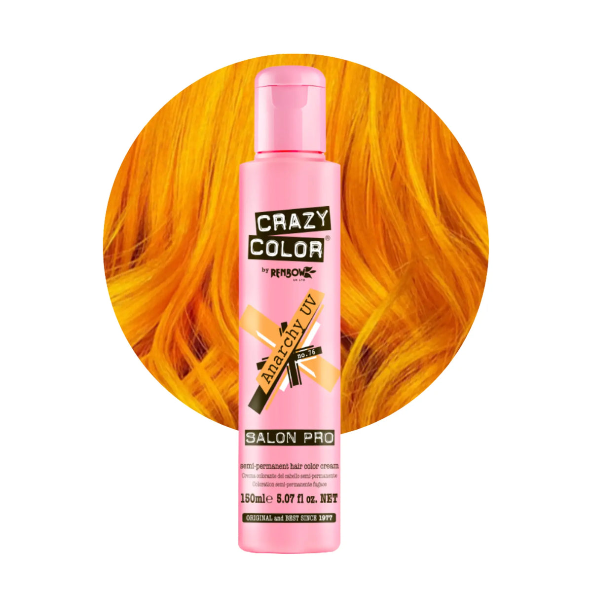 Crazy Color Hair Dye Semi-Permanent Hair Color 150ML - Various Colors